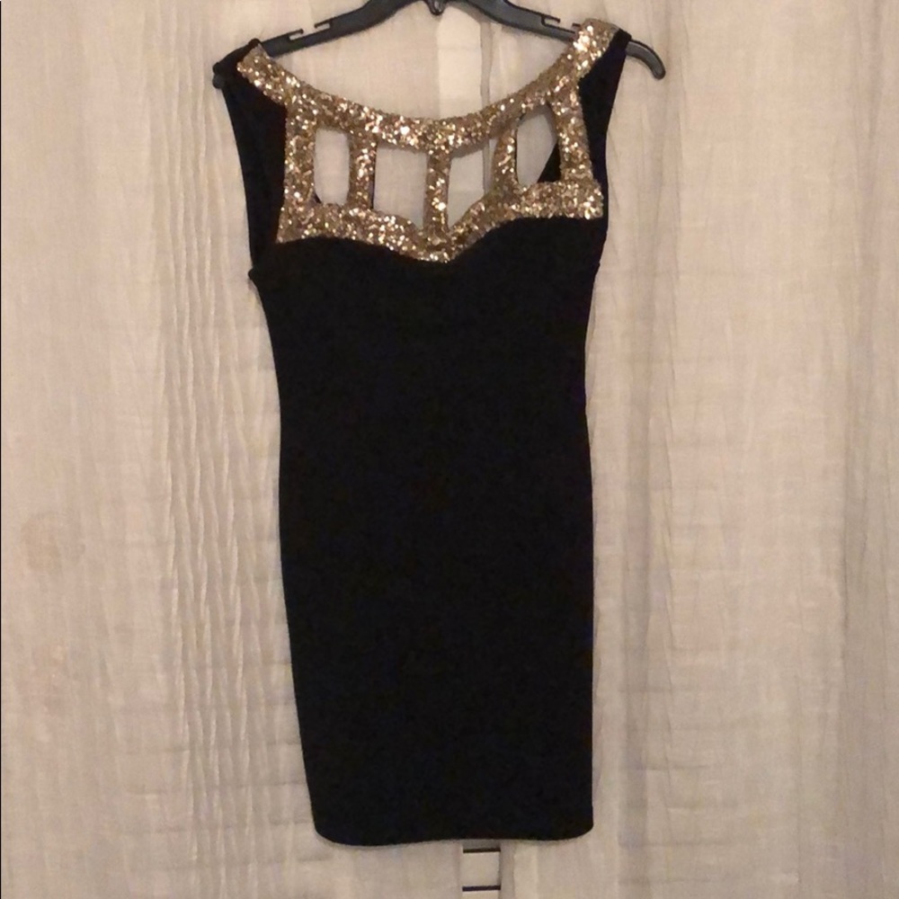 Little black (and gold) dress